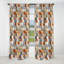 Motif rustique hexagonal Boho - Rideau abstrait - Rideau géométrique occultant - 1 panneaux-107556145