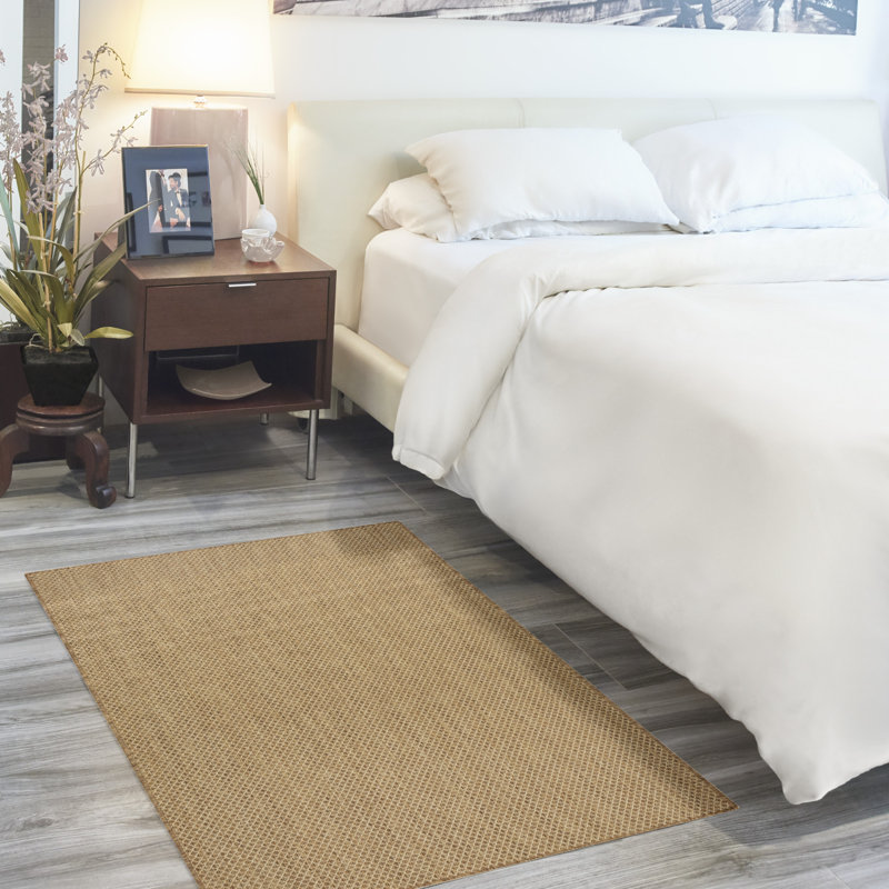 Hartigan Jute Modern Indoor/Outdoor Rug, Rectangle 2' x 3'
