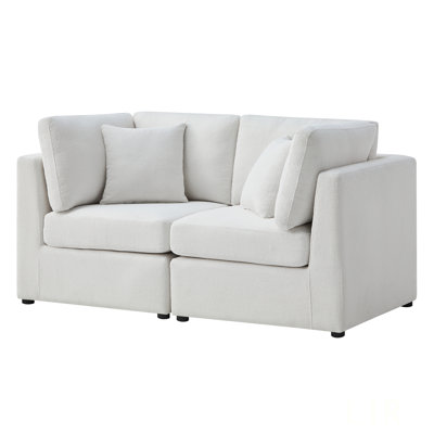 2-Piece Sofa For Living Room With Durable Performance Fabric And Versatile Design, Perfect For Small Spaces And Modern Homes.
