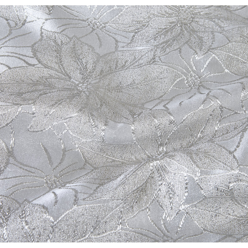 Choy Bedspread with Pillowcases, 240 x 250 cm Bedspread - 2 Pillowcases, Silver