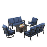 Demien Outdoor 6 - Piece Conversation Set