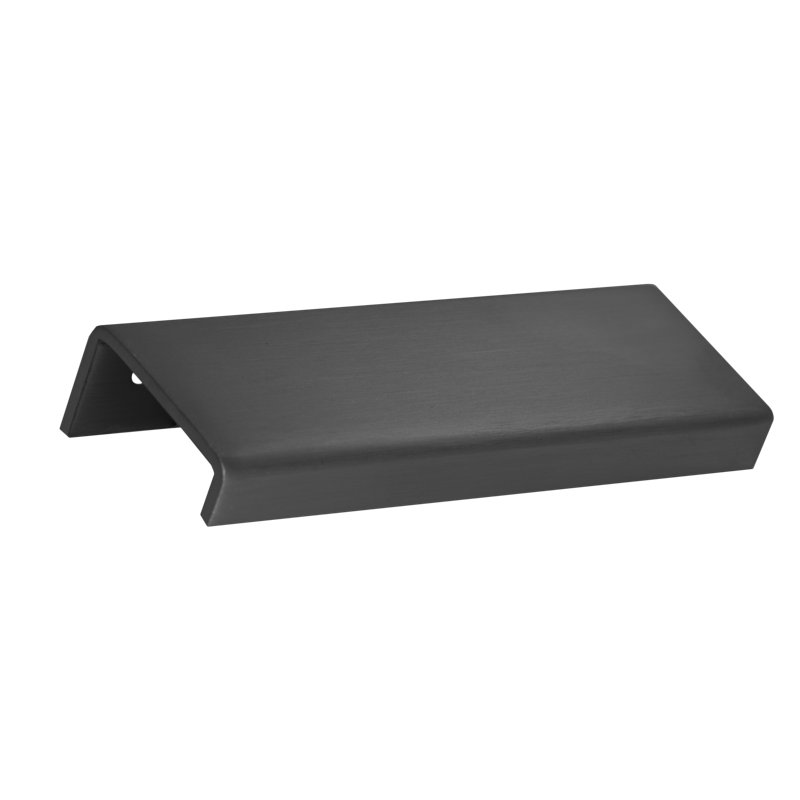 Modern Cabinet Finger Edge Pull, Polished Stainless Steel, 7 7/8″