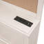 Lit de jour en bois avec 3 tiroirs de rangement, tableau souple supérieur, tablette et ensemble de prises et ports USB