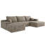 Canapé modulaire rembourré en tissu désossé de style moderne minimaliste pour le salon, canapé d'angle à siège profond, aucun assemblage requis-1199825612-1196925924-1196925922