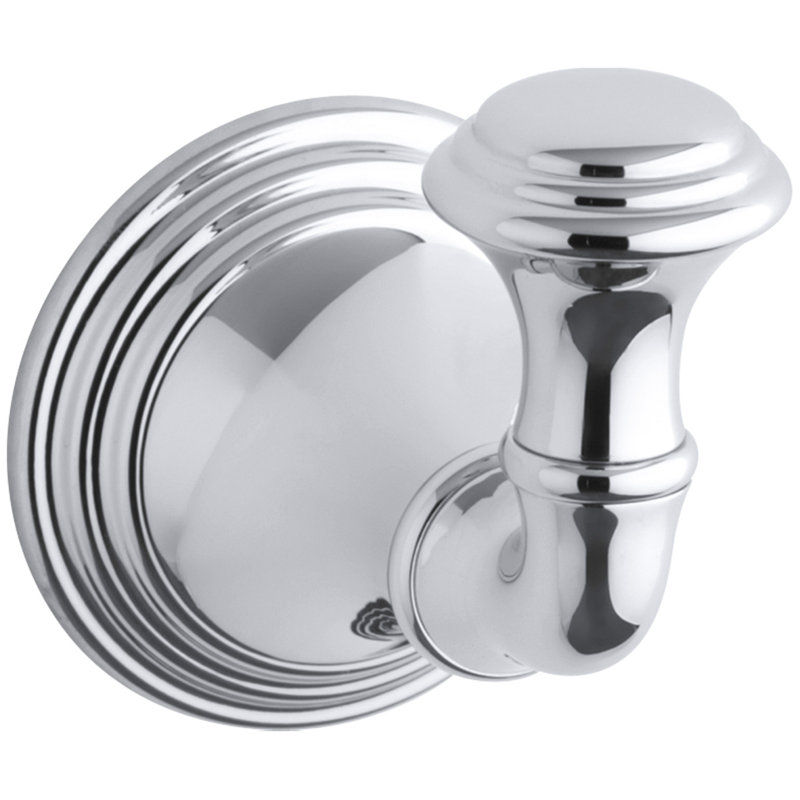 Devonshire Wall Mounted Robe Hook, Polished Chrome