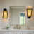 1 - Light Farmhouse Boho Handwoven Rattan Wall Sconce