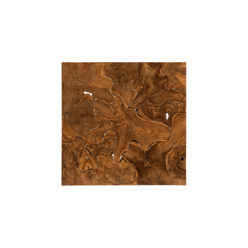 Teak Chunk Solid Wood Block Coffee Table