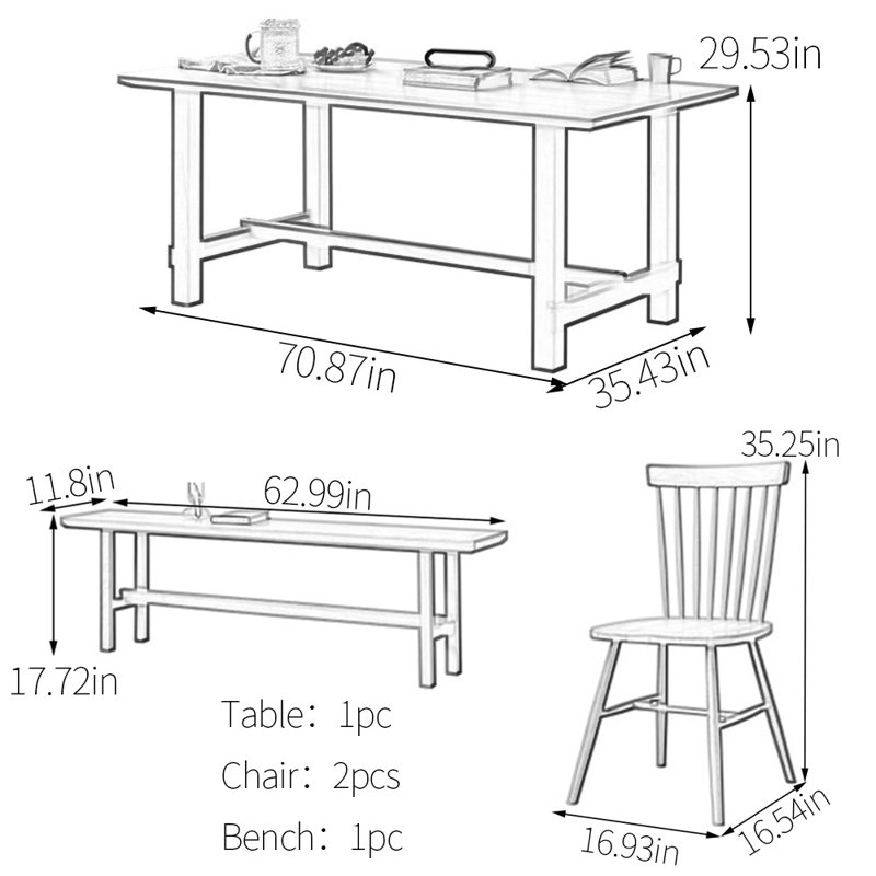 Teodro, 29.53"H x 70.87"L x 35.43"W, Burlywood
