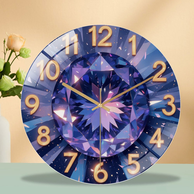Horloge murale diamant
