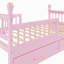 Cadre de lit avec 2 tiroirs de rangement intégrés, lit plateforme en bois avec barrières de sécurité, design bas, sommier à lattes robuste, aucun sommier tapissier nécessaire-134067977-134067978