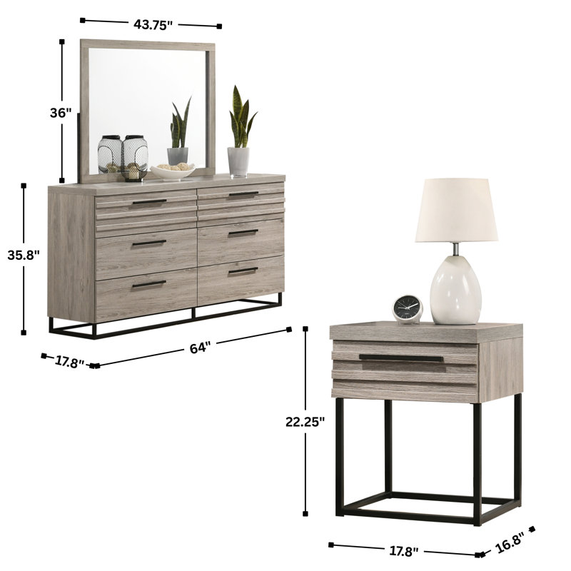 Earvin Piece Bedroom Set, King