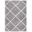 Tapis géométrique gris / blanc-718212205
