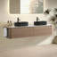 Meuble-lavabo double lavabo de luxe au design aux courbes naturelles