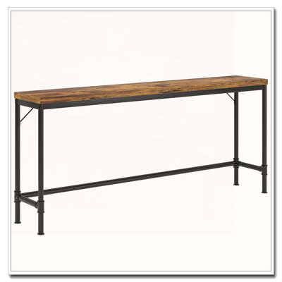 Table console industrielle polyvalente de style bar