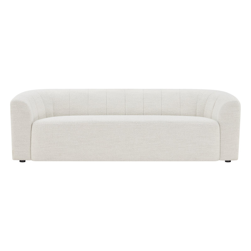 Canapé rembourré 89 po Augustine, Boucle Merino Pearl Performance