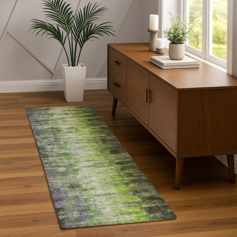 Machine Washable Indoor/Outdoor Bingel ACN2318 Casual Rug, Runner 2'3" x 7'6"