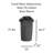 Good Ideas 90 Gallons Plastic Drainable Dual Overflow Planter Rain Barrel-10373854