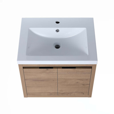 Armoire de salle de bain à fixation flottante avec lavabo