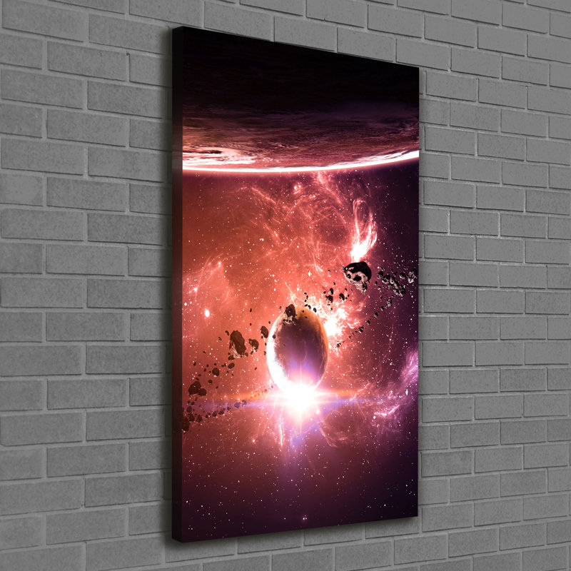 Galaxy 1 Piece Wrapped Canvas Wall Art