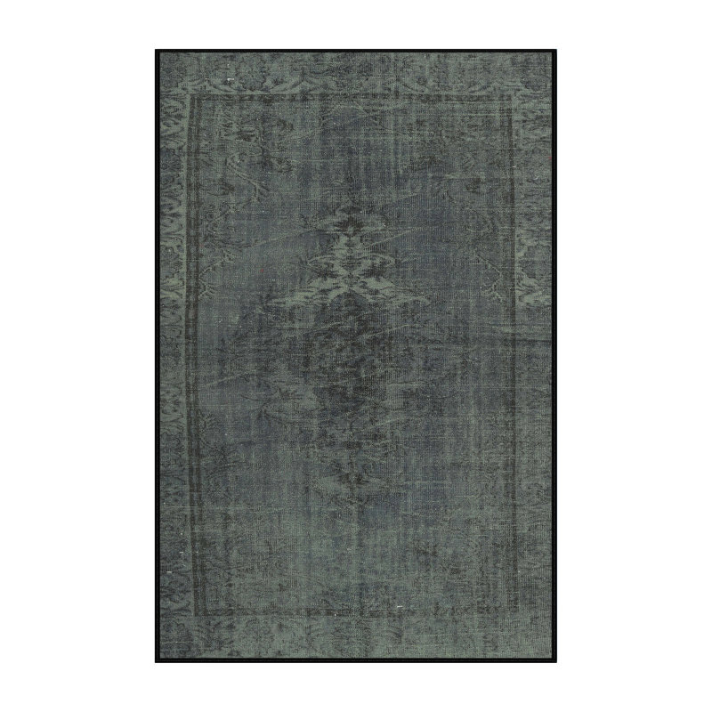 ? tapis gris/bleu traditionnel Mileti, Rectangle 2 pi x 5 pi