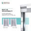 Porte de douche semi-encadrée 46 "x H 70"-42570050-42570052