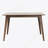 Dining Table Solid Wood Legs, Walnut
