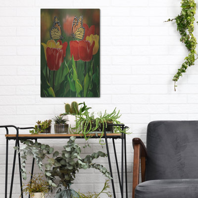 «Monarchs And Tulips» par William Vanderdasson