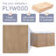 Meuble-lavabo mural simple 30 po avec plateau en résine-1078659112