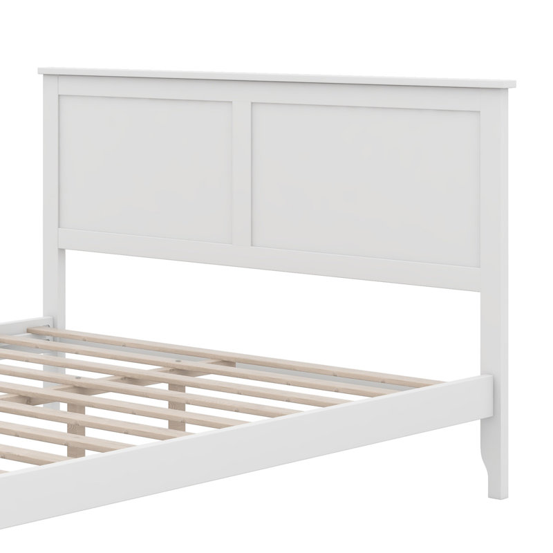 Lit plateforme Modern, Blanc, Grand lit