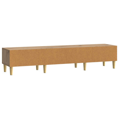 Unfinished TV Stand for TVs up to 65" with Fireplace Included