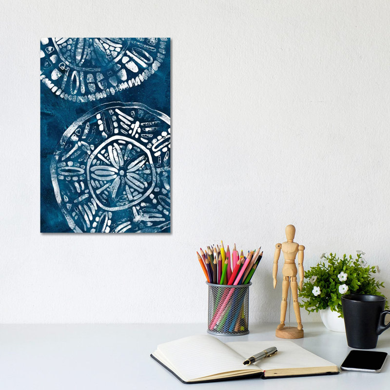 Sea Batik by June Erica Vess - Wrapped Canvas Gallery-Wrapped Canvas Giclée, 30.48cm H x 30.48cm W