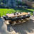 Braylin 10 - Person Wicker Patio Dining Set with Rectangular Table , Cushions Included