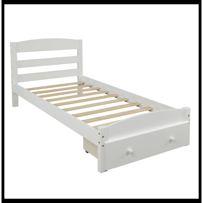 Lit plateforme Mariegret, Blanc