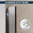30”W*72”H Frameless Shower Screen with 8mm Semi-frosted Easy to Clean Glass-111995243