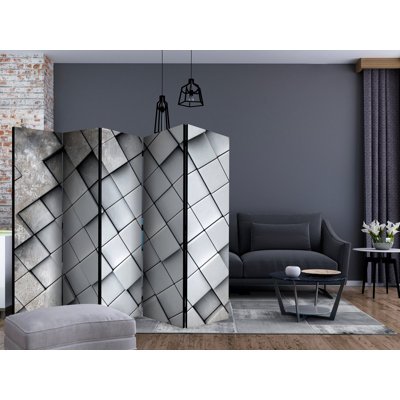 Garig 172cm H Solid Wood Folding Room Divider