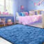Tapis uni bleu moelleux moelleux pour salon chambre à coucher chambre d'enfant chambre d'enfant-909191442