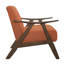 Chaise d'appoint rembourrée en tissu