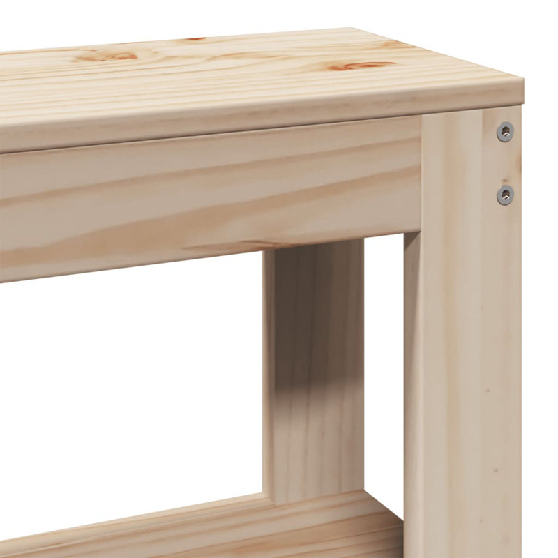 Bed Frame With Headboard Without Mattress, 146 x 224.5cm, Natural