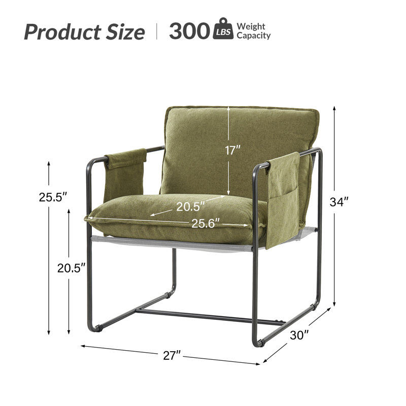Fauteuil Ruhee , Polyester vert