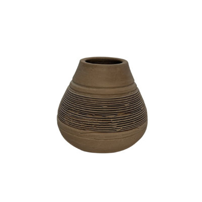 Terracotta Vase H 5.5" & Dia 6.3"