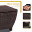 Coffre de terrasse en osier 13 gallons Sundale-84433294
