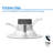 6'' Selectable Color Temperature Dimmable Air-Tight IC Rated LED Retrofit Recessed Lighting Kit-69384704
