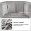 Barrel-Shaped Upholstered Velvet Chair-1461668342