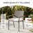 Outdoor 4'' Dining Chair Seat Cushion-986330104-986330101