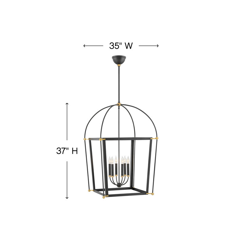 Selby 6-Light Candle Open Frame Chandelier