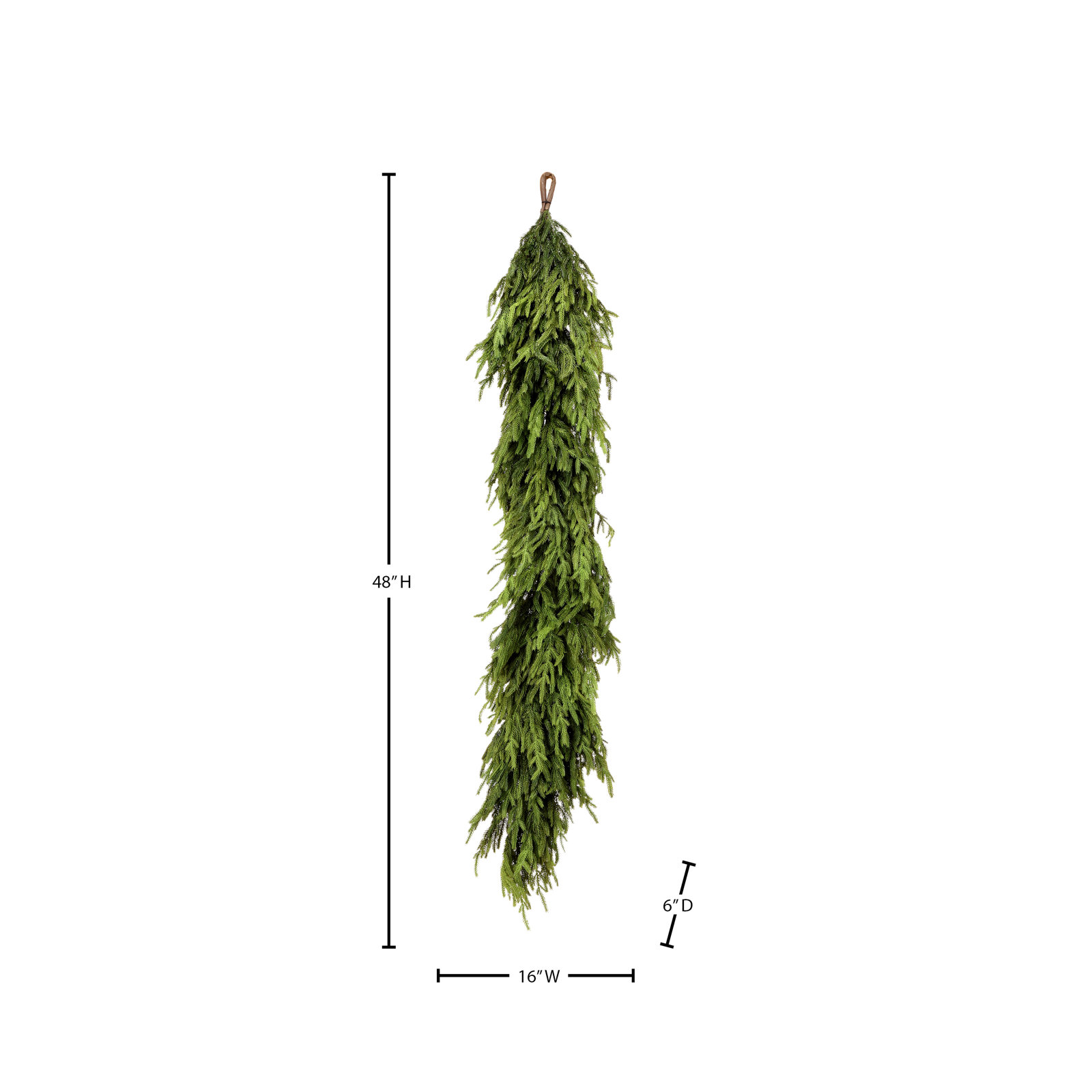 48x16" Natural Touch Norfolk Pine Garland