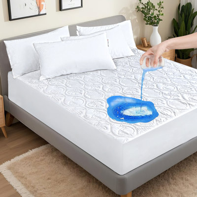 Waterproof Mattress Protector Premium Quilted Mattress Cover With Deep Pocket Mattress Cover King Size
