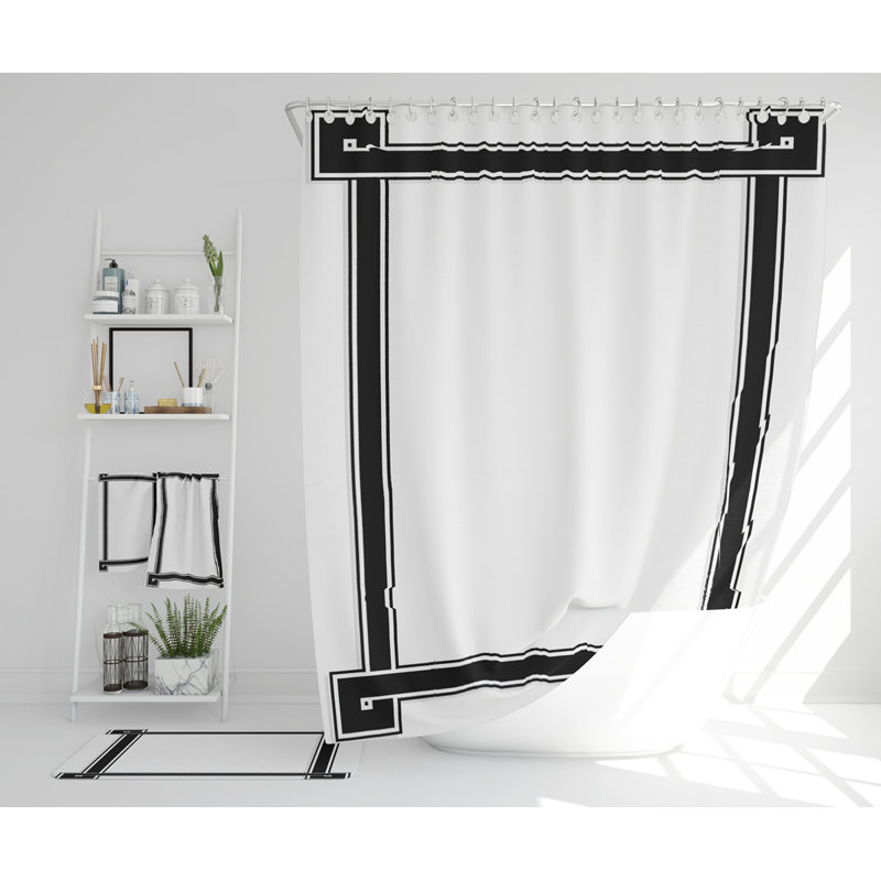 Nashia Polyester Shower Curtain Set