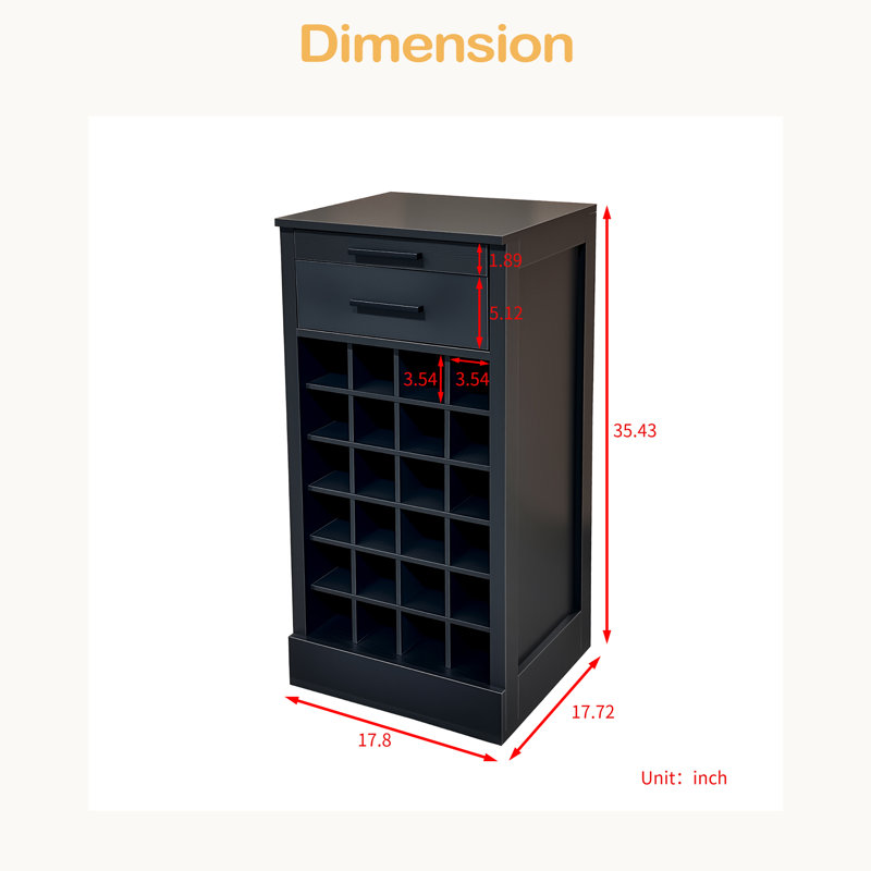 Modular 24 Wine Bar Cabinet Buffet Cabinet