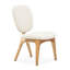 Meuble-lavabo en chenille Camellia Field - lin / or antique